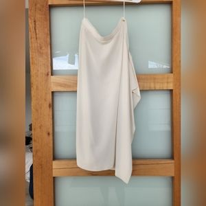 Hemut lang midi white skirt